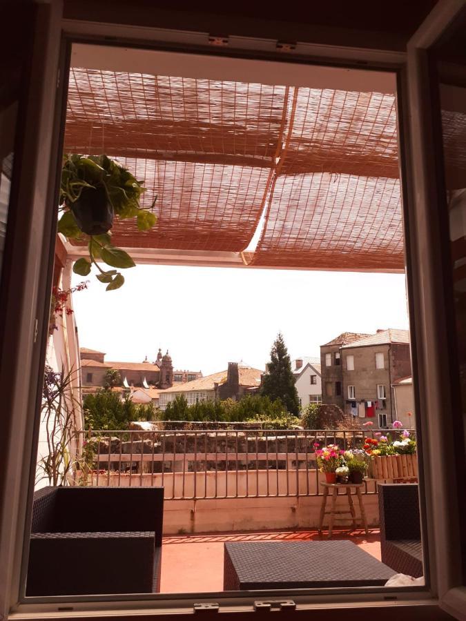 Sx6 Atico Con Terraza En Centro Historico Pontevedra Apartment Luaran gambar
