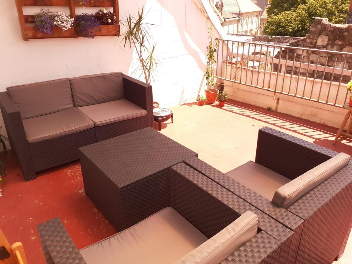 Sx6 Atico Con Terraza En Centro Historico Pontevedra Apartment Luaran gambar